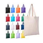 Custom Logo Printed Reusable Foldable Cotton Canvas Shopping Tote Bag