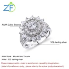 Branded Rings Women Hot Selling Branded Women Fine Jewelry Sets Fashion 925 Sterling Silver Wedding Ring