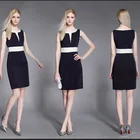 Free Samples Hot Selling Ladies Casual Dress With Invisible Back Zipper In Cotton Elegant Women Dress