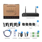1080P Tuya App Audio Video Surveillance Wireless NVR Kit H.265 wifi camera kit