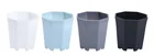 Plastic Pot New Color Creative Simple Thickened Octagonal Frosted Plastic Flower Pot