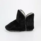 plush warm home woman TPR outsole indoor slipper boots ladies boots