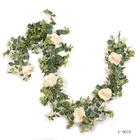 Flower Leaves Artificial Eucalyptus Leaves Rose Flower Artificial Green Garland Artificial Eucalyptus Garland