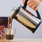 New Style 304 Stainless Steel Customized Logo Wholesale French Press Coffee Maker