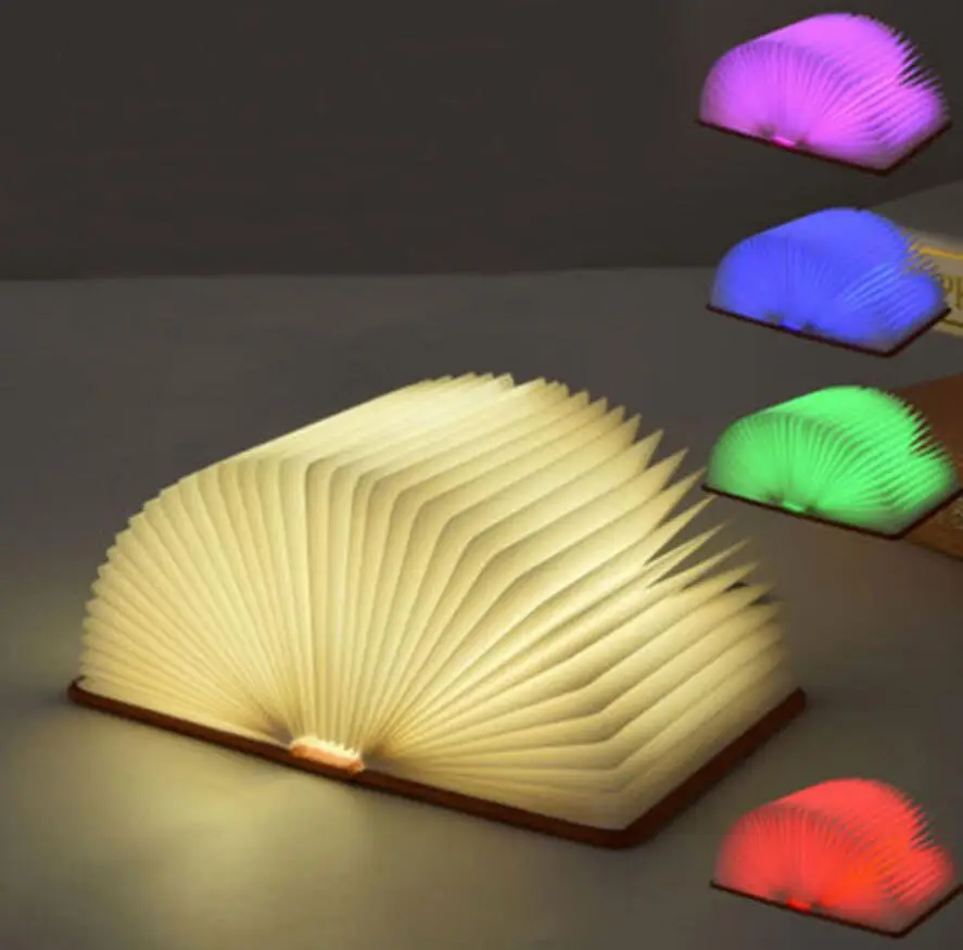 Rechargeable Led Lipat Buku Malam Cahaya Chandelier Lampu Dinding