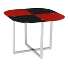 Cheap Classic 4 Seater Modern Glass Top Dining Table