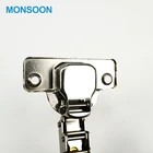 Slide On Hydraulic Hinge For Aluminium Door Clip On Soft Closing Furniture Hinge