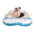 1.0mm PVC Inflatable 4 Person water park tube, Water Ski Slide Tube for Crazy Water Park Sports