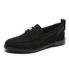 Ladies Flat Shoes Wholesale Manufacturer Fashion Leather Women Casual Shoes