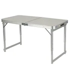 high quality lightweight Outdoor white adjustable portable picnic camping folding aluminum table