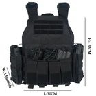 Tactical Airsoft Paintball Molle Combat Heavy Duty Large Loading Plate Carrier Tactical Vest
