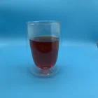 Turkish Fashionable Modern Classical Turkish Double Walled Irish Hourglass Shape Drink Glass Cup