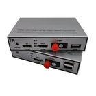 High Quality 20KM Optical Video Converter HDMI Over Fiber Extenders With KVM USB