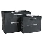 Advertising Simple Glossy lamination Own Logo Paper Jute Bags