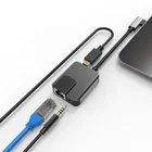 3-in-1 USB-C Docking Station to RJ45 and Audio Port with PD3.0 Charging Type C Multifunction Adapter Hub