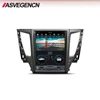 12.1'' Tesla style vertical screen android car dvd player For Mitsubishi Pajero Sport gps navigation with bluetooth wifi radio