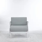 New Design High Quality Modern Soft Home Furniture Gray Living Room Sofas Metal Legs