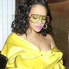 Fashion Vintage Steampunk Rihanna Sunglasses Women Oversized Metal Wholesale Glasses