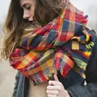 DZ10 Fashion knitting scarf soft and warm winter knitted scarf for men and women