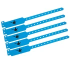 Host Event Party Election Program Festival Required Logo Custom Comfortable Plastic Wristbands