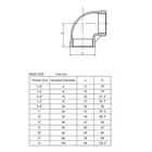 Casting BSPT 304 stainless steel pipe fitting 90 degree elbow