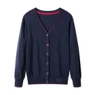 School Uniforms Basic Style Autumn School Uniforms Of Children Cardigan Sweater