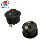 Automotive dual pole 15a 120v t120 spst mini round rocker switch