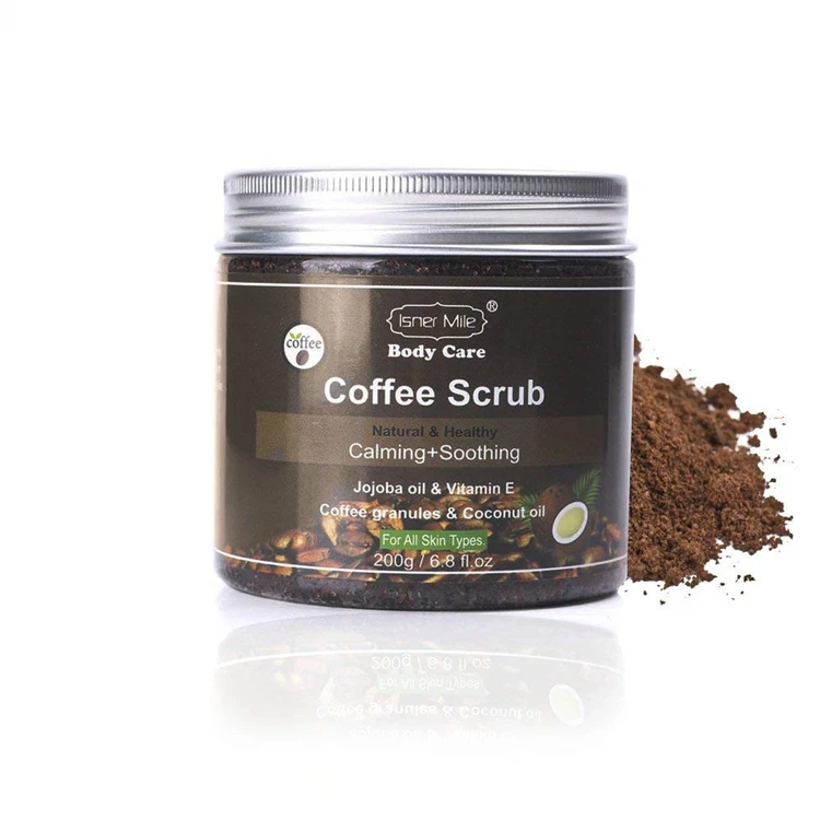 vanelc coffee body cream scrub natural coconut facial scrub