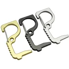 Reusable EDC Door Opener Portable Metal No Touch Brass Key