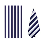 Beach Towels Oem Service Custom Printed Microfiber Strip Pattern Beach Towels