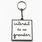 High quality China supplier wholesale double-sided soft rubber souvenir custom Logo Keychain