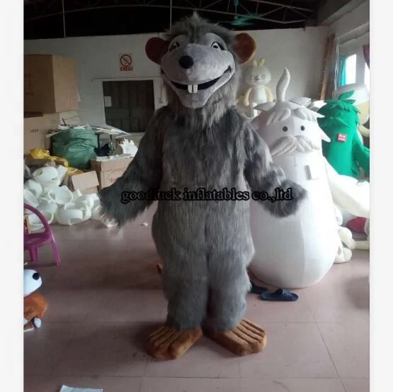 Изготовленный на заказ костюм кролика крысы серого мыши/костюм талисмана/талисман для рекламы