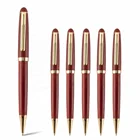 2019 hot selling personalized ballpen gift box and pen with rosewood color
