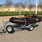 15-18 ft inflatable boat trailer with CE certification