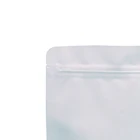 custom high quality bags white kraft paper stand up pouches top zipper no window
