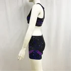 Sublimation Sublimated Cheerleading Full Sublimation Cheer Crop Top And Shorts Cheerleading Practice Wear