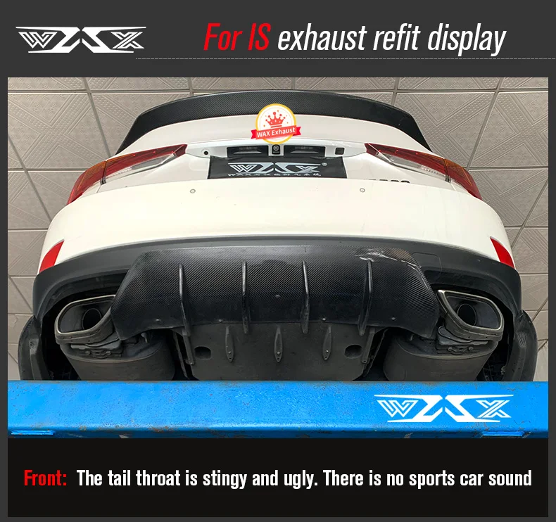 Exhaust Muffler Pipe Catback Upgrade Valvetronic Exhaust System For Lexus ES IS GS CT200H 2011-2021