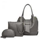 3pcs Woman Bag Set Fashion Female Purse and Handbag 3 Piece Shoulder Bag Tote Messenger Purse Bag for women