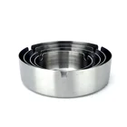 Cool Luxury Printed Silver Stainless Steel Cigar Ktv Ashtray