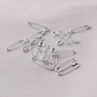 Clothes Safety Pin Factory Supply White Color 19mm Small Metal Hangtag Safety Pin for Garments