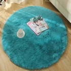 Top Quality 100% Polyester Round Floor Rugs Shaggy Carpet For Living Room