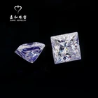 Most popular Princess Mossan Square Brilliant Cut Moissanite Stone for Jewelry