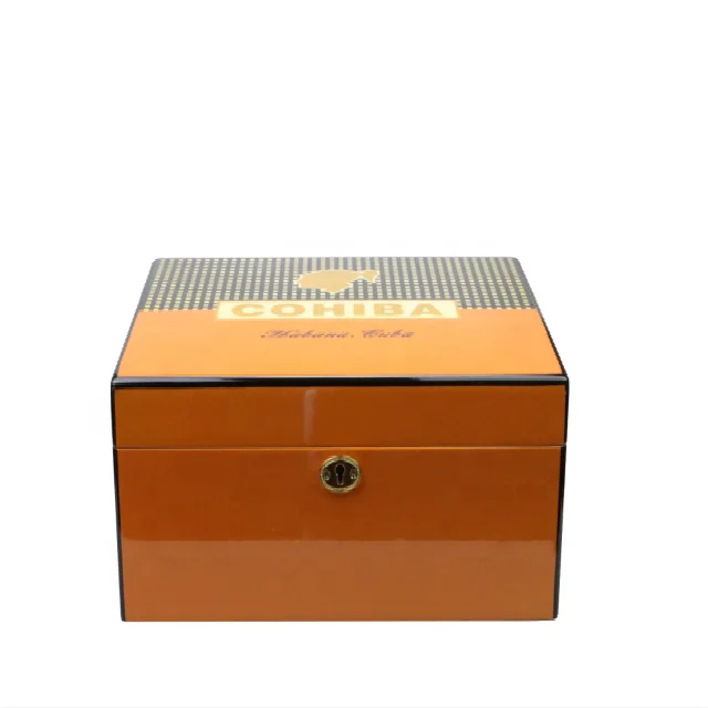 cigar humidor with cohiba logo