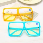 Anti Blue Clear Lens Oversized Quality Sunglasses