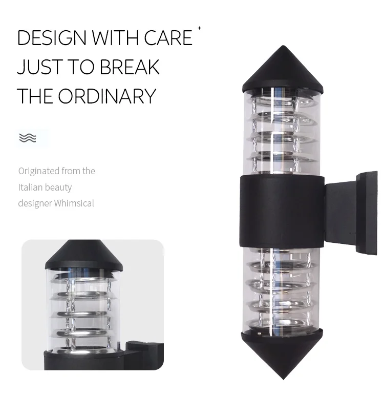 Outdoor Lighting Home Aluminum Garden Courtyard  Balcony Decoration Wall Lamp