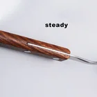 stainless steel 18-8 flatware set with real Beech wood handle spoon fork knife 4 pcs cutlery set