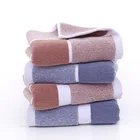 Terry Solid Color Lattice Cotton Face Terry Bath Towel For Couples