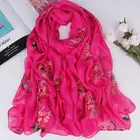 New style Trendy High Quality Embroidered Scarf Custom Logo