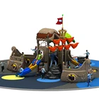 New Amusement Pirate Ship Theme Outdoor Playground Plastic Tube