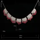 Bohemian Decorate Tapestry Customized Bohemian Gradient Drape Red Cotton Macrame Tapestry For Wedding Decor